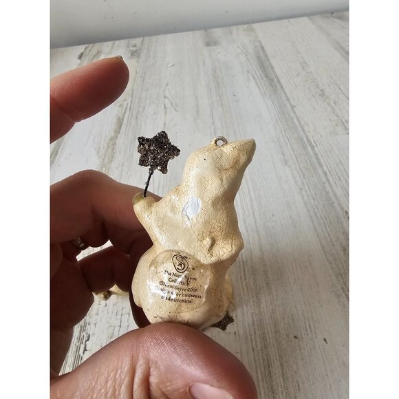 Vintage Nicole sayre cherub angel ornament fairy glitter sparkle Xmas decor tree - Picture 13 of 14